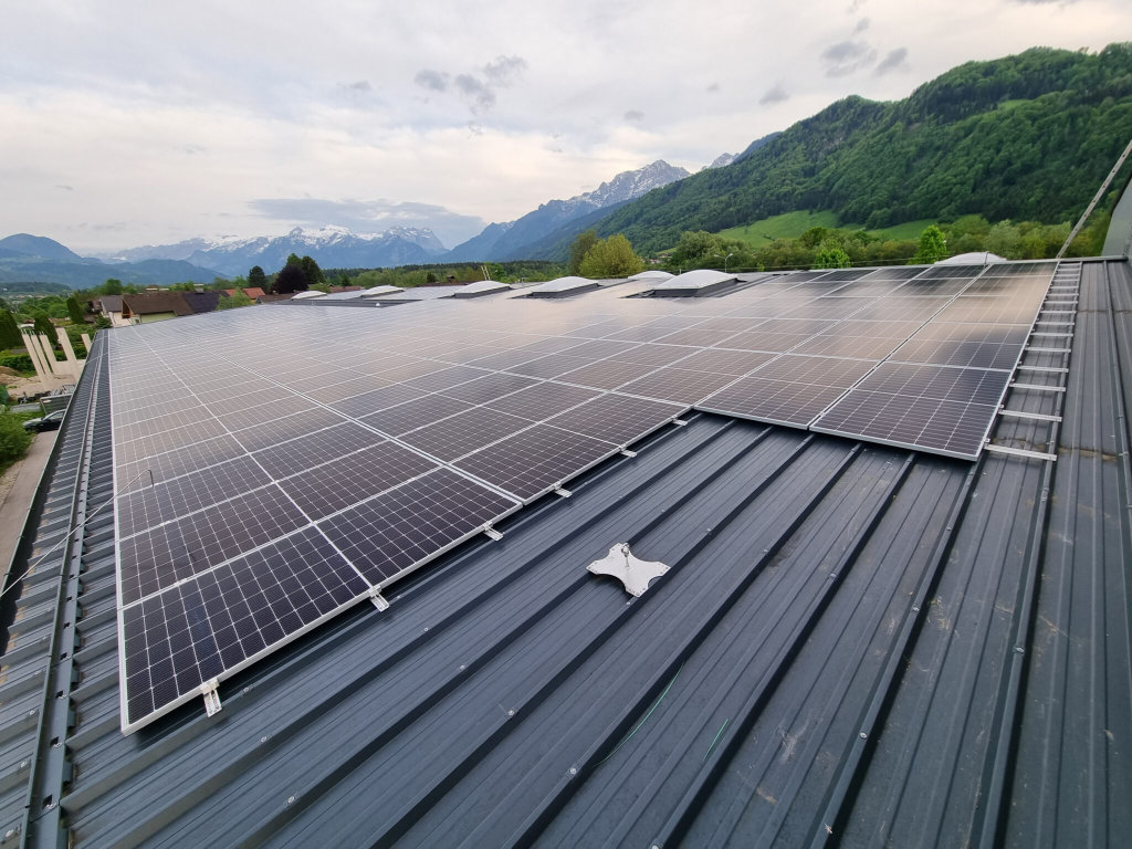 Photovoltaik-Module auf einem Dach