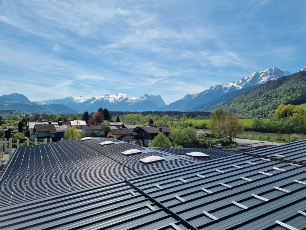 Photovoltaik-Module auf einem Dach